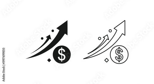 Boost Investments: Financial Growth & Wealth Strategies Vector