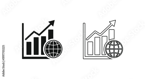 Global Growth Trends: Investing in International Markets Vector
