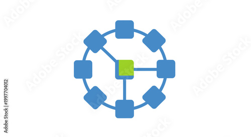 Network connection and communication concept.