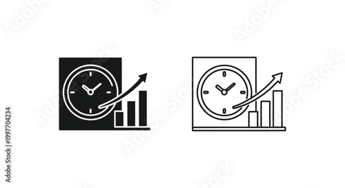 Time Management & Productivity Mastery: Boost Efficiency Vector