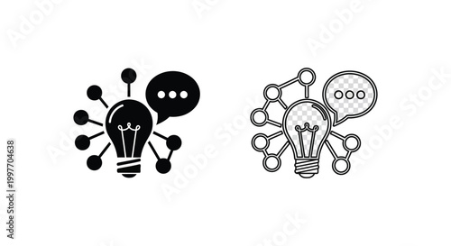 Innovative Ideas & Creative Brainstorming Solutions Vector