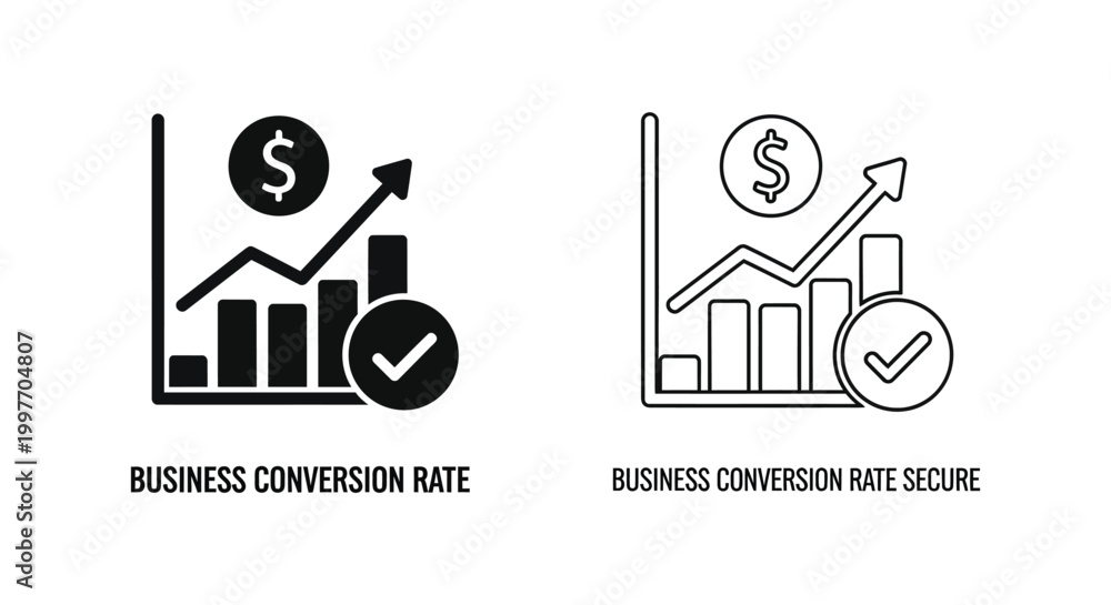 Fototapeta premium Boost Business Conversion Rates: Key Strategies Vector