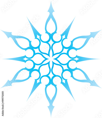 Принти на полотні Snowflake Fillagree