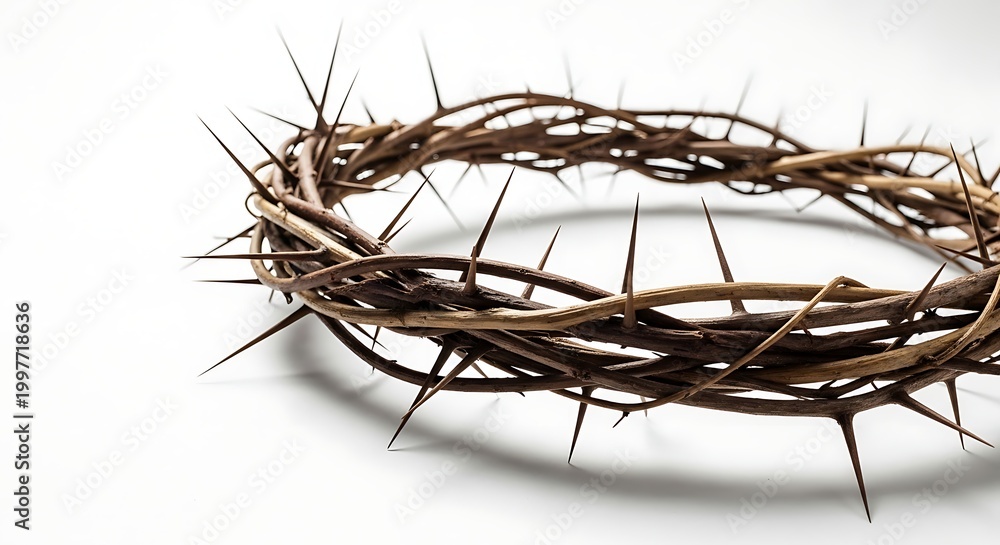 Fototapeta premium Thorn wreath symbolic religious concept