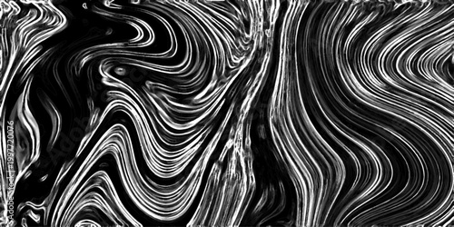 High contrast monochrome abstract swirling lines creating a dynamic and energetic wave pattern for digital art backgrounds