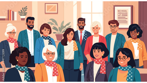 Diverse Professional Team Meeting, Workplace Collaboration, Business Group