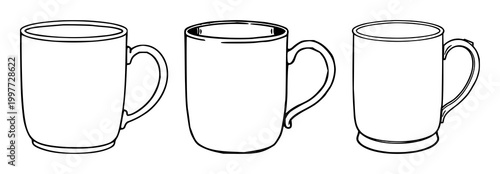 Copper mule mug set with black line art on white background featuring copper hue, mug silhouette, handle design with vintage style and coaster