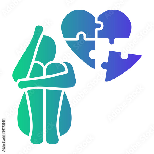 relationship Gradient icon