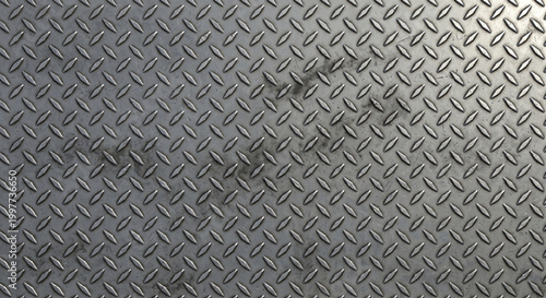 Industrial steel diamond plate texture
