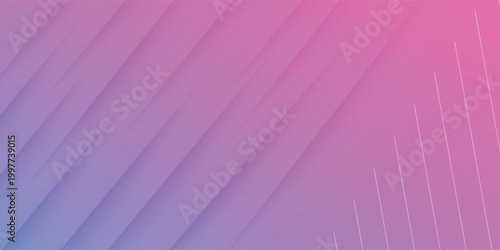 Modern Abstract Purple and Pink Gradient Background with Geometric Diagonal Layers and Subtle Lines.Vector Illustration Eps 10