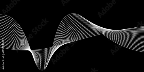 Foto Abstract background with waves for banner