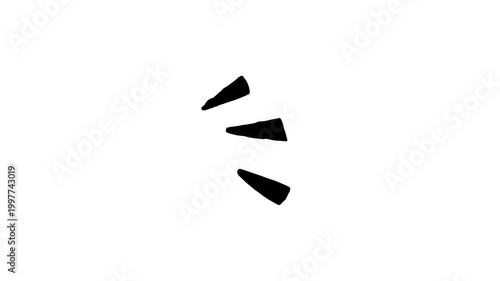 Comic language symbol animation. Speech sign movement. Cartoon sound waves with transparent background, 4K video.