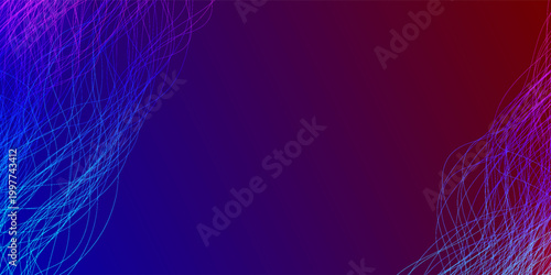 Abstract flowing lines wave background with blue and red gradient technology design. Modern creative trendy in vector EPS 10