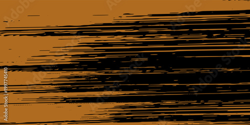 Yellow digital noise on a dark background. Wallpaper glitch texture. Vector illustration.