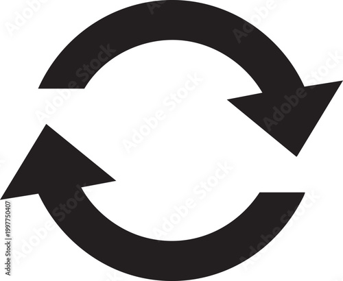 Free Download Circular arrow icon symbolizing refresh or with exchange, rotation - GFXLoad