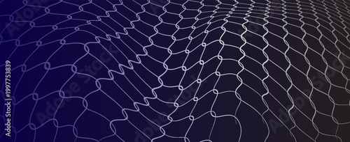 Net pattern close up. Rope net . Soccer, football, volleyball, tennis and tennis net pattern. Fisherman hunting net rope texture