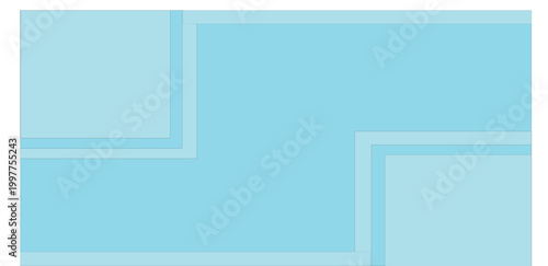 Abstract minimalist banner background, pastel colorful, blue and white gradations. Circle effect style geometric simple art