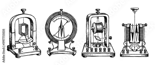galvanometer , chalk texture vector set