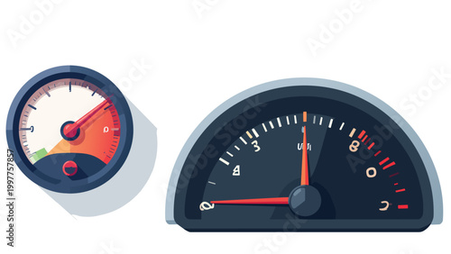 speedometer isolated on white