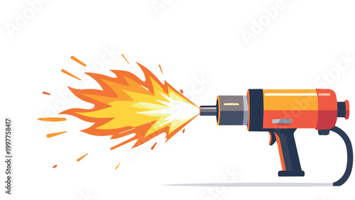 vector illustration of a fire extinguisher