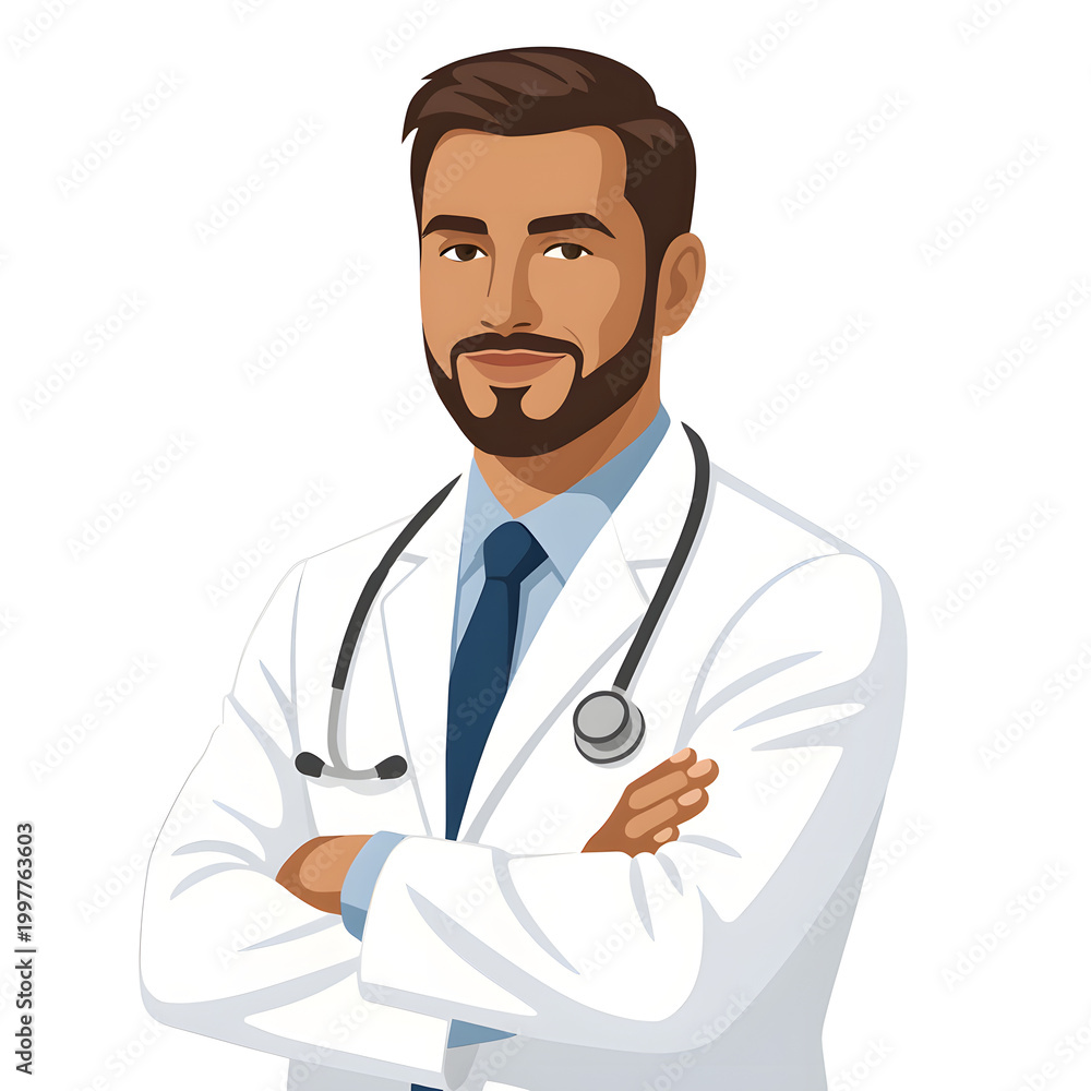 Fototapeta premium doctor with stethoscope