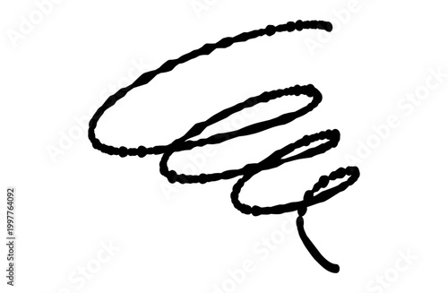 手書きのぐるぐるマーク 悩みや混乱の表現に使えるペン画のゆるいあしらい素材