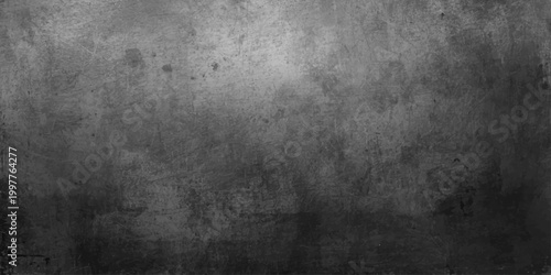 A dark vintage grunge texture with a rough aged concrete surface pattern creates a black dirty wallpaper backdrop for blank frame design
