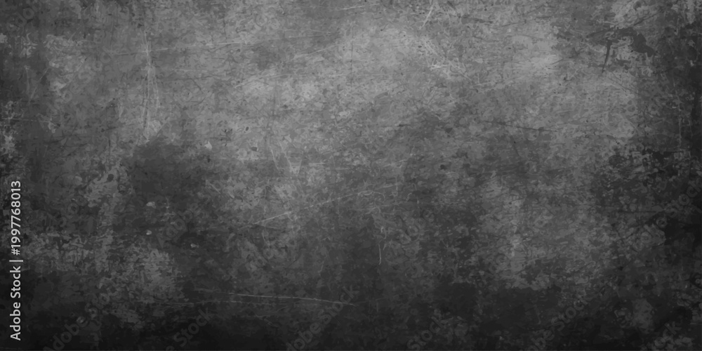Fototapeta premium A dark and aged grunge metal texture with a rough gray concrete pattern and vintage black stone surface creates a dirty weathered wall backdrop for a blank design