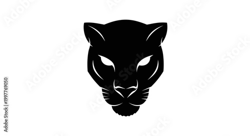 Black Panther Head Close Up Portrait 1.