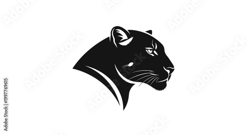 Black Panther Head Side Profile View 1.