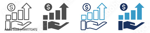 profitability multi purpose icon set