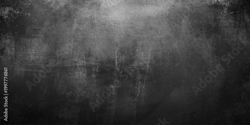 Foto An aged grey grunge metal plate features a dark textured concrete surface with a