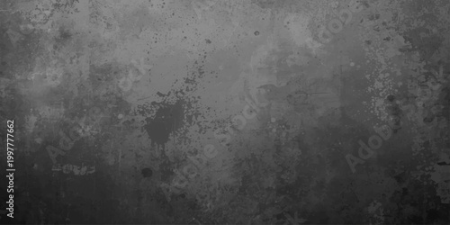 A dark aged concrete wall with a rough gray stone texture and dirty black paint creates a vintage grunge metal surface backdrop for industrial material design
Expand this description for SEO keywords
