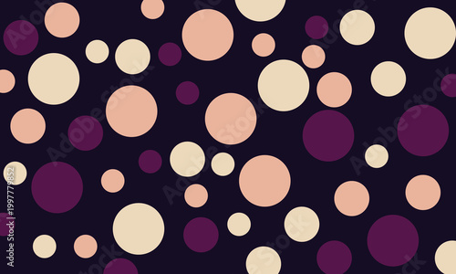 Fotografie Repeating colorful circles seamless pattern with vibrant artful dots arranged in