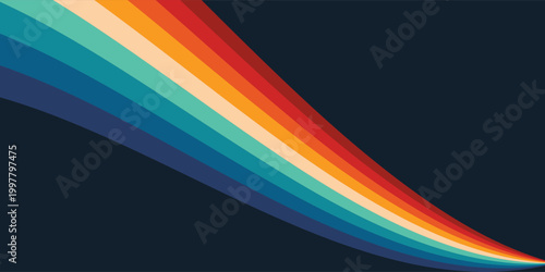 Foto Abstract colorful 70s background vector