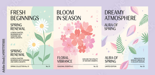 Spring Renewal Collection Fresh Beginnings, Bloom in Season, and Dreamy Atmosphere
