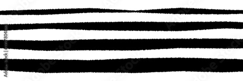 Torn Black and White Paper Stripes for Art and Craft Projects