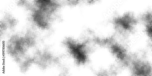 Grainy dotted texture with a pointillism effect, creating a soft yet distressed abstract vector background.
