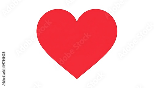 Free Download Red heart on white bg - GFXLoad