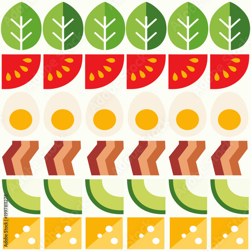 Cobb salad logo vector