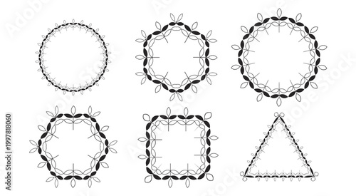 A Unique Vector Collection of Modern Geometric Designs and Ornate Frames