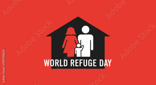 World Refugee Day awareness campaign logo.
