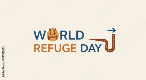 World Refugee Day awareness campaign logo.