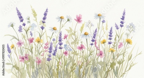 Dried wildflower bouquet a delicate arrangement of pastel blooms and grasses