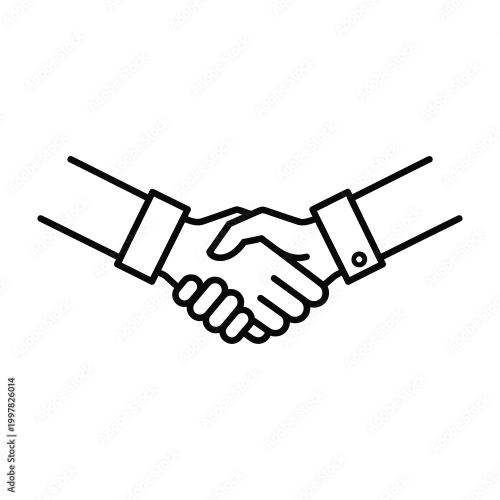 Fototapeta premium Handshake business partnership agreement
