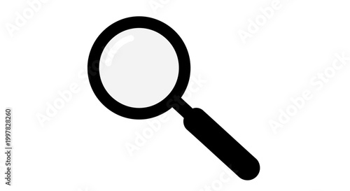 Magnifying glass icon for search.