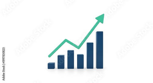 Simple bar chart with upward trending green arrow business growth economic trend financial growth positive development upward movement increase positive business progress Free Download Simple bar chart with upward trending green arrow business growth economic trend financial growth positive development upward movement increase positive business progress - GFXLoad