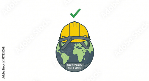 Ensuring global site security and safety standards are met with protective gear and responsible practices for worldwide well-being and compliance