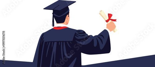 Man in Graduation Gown 3.