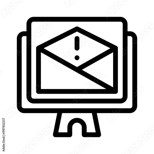 desktop line icon